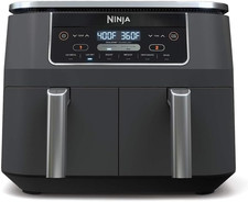 Ninja DZ201 Foodi 6-in-1 2-Basket Air Fryer DualZone Technology, 8-Quart DZ401