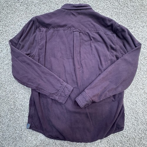 Carbon 2 Cobalt Shirt Mens M Red 100% Cotton Long Sleeve Button Up Pocket - Picture 4 of 7