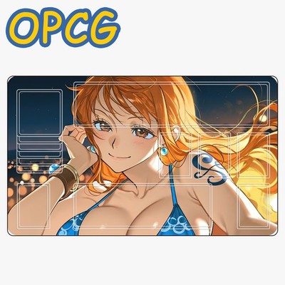 One Piece OPCG Nami Playmat CCG Trading Card Game Mat Mousepad Table Pad 07