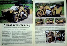 Oldtimer Praxis 1549) Zündapp KS 750 Wehrmachtsgespann Restaurierung - ein inter