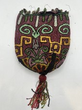 Antique Art Deco beaded purse with tassel