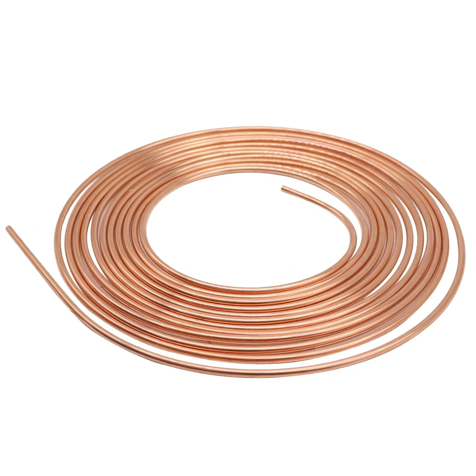 Upgraded Brake Line Tubing Kit - 25 Ft. of 3/16 Copper Coated Flexible 25 Foto 2 de 4