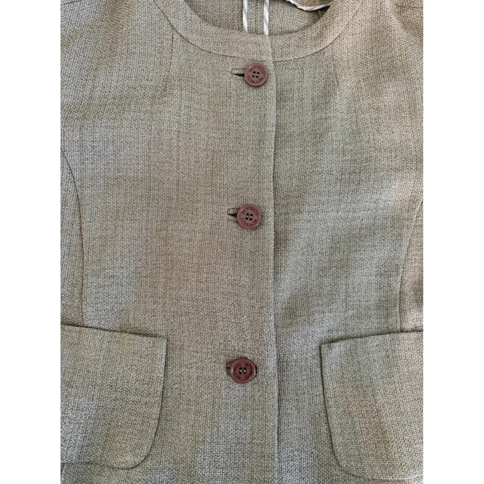 Chaqueta tejida texturizada metálica Etro Milano IT 46 (US 10-12) Hecha en Italia Foto 2 de 4