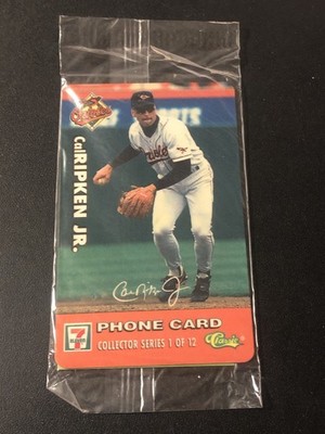 1996 Classic/Sprint 7 Eleven Phone Cards Cal Ripken Jr #1 HOF