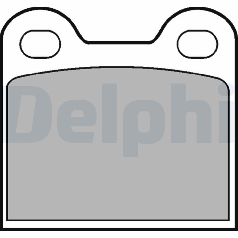 Rear DELPHI-OE LP21 Brake Pad Set, disc parking brake for ALFA ROMEO,BMW,NSU,OPE