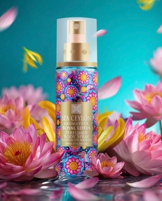 Royal Lotus Perfumed Body Spray 200ml Floral Scent Gift Idea Fresh