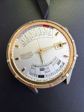 BO09 Vintage Rare Calender Nelivex Watch Mens For Repair Parts No Crystal As Is*