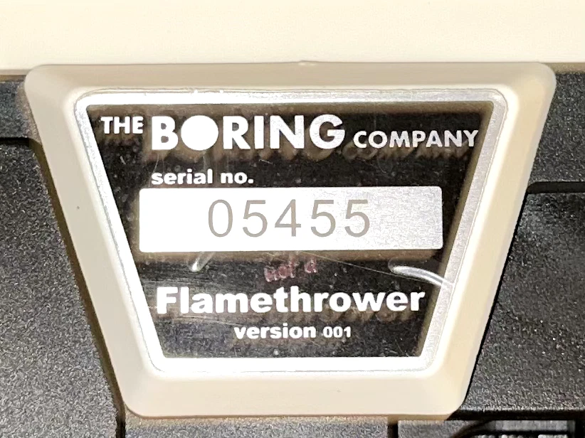 Lanzallamas The Boring Company Not-A #0545, nunca usado, billete de $5 original y envío gratuito Foto 3 de 4