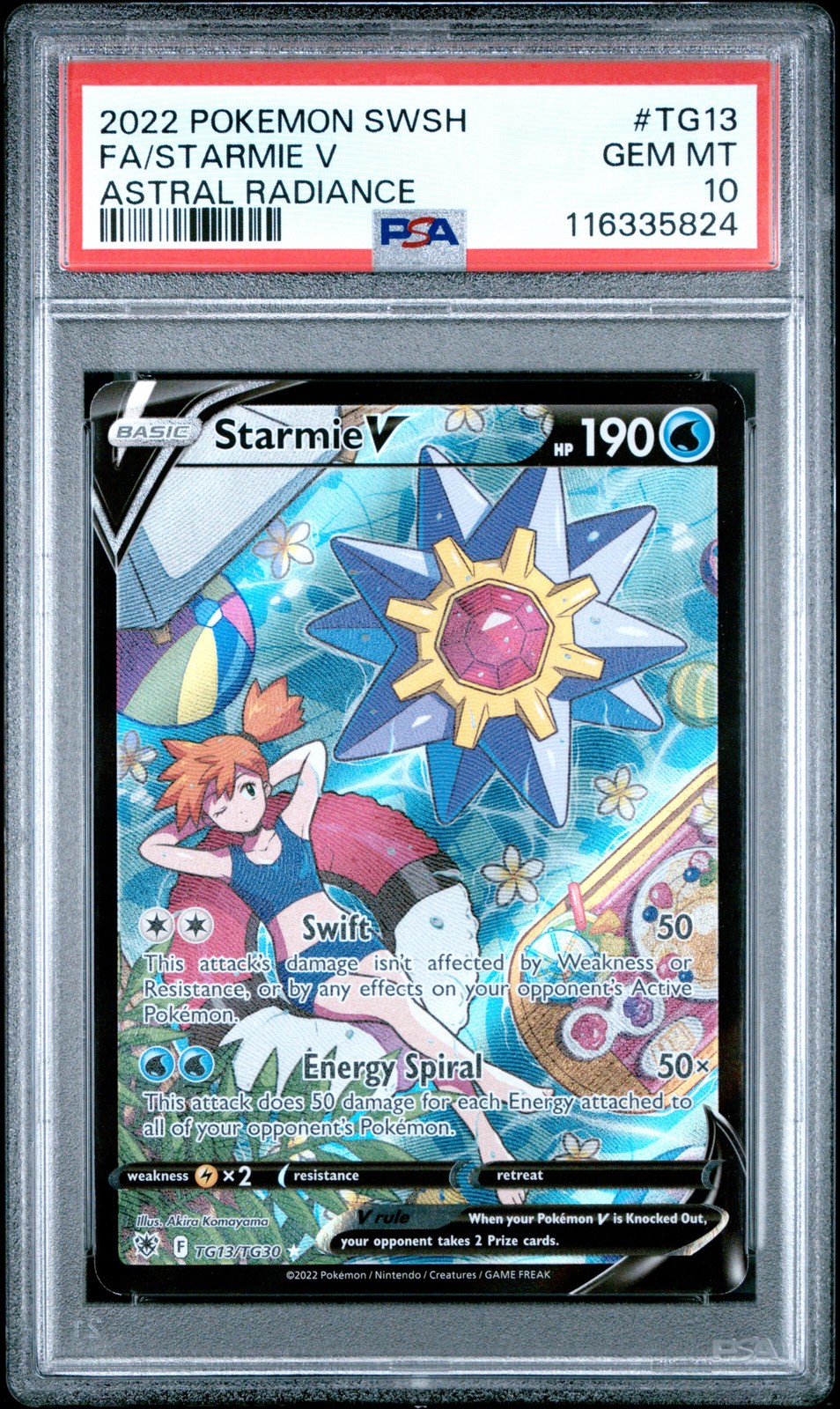 Starmie V TG13/TG30 PSA 10 Astral Radiance Pokemon Card Game