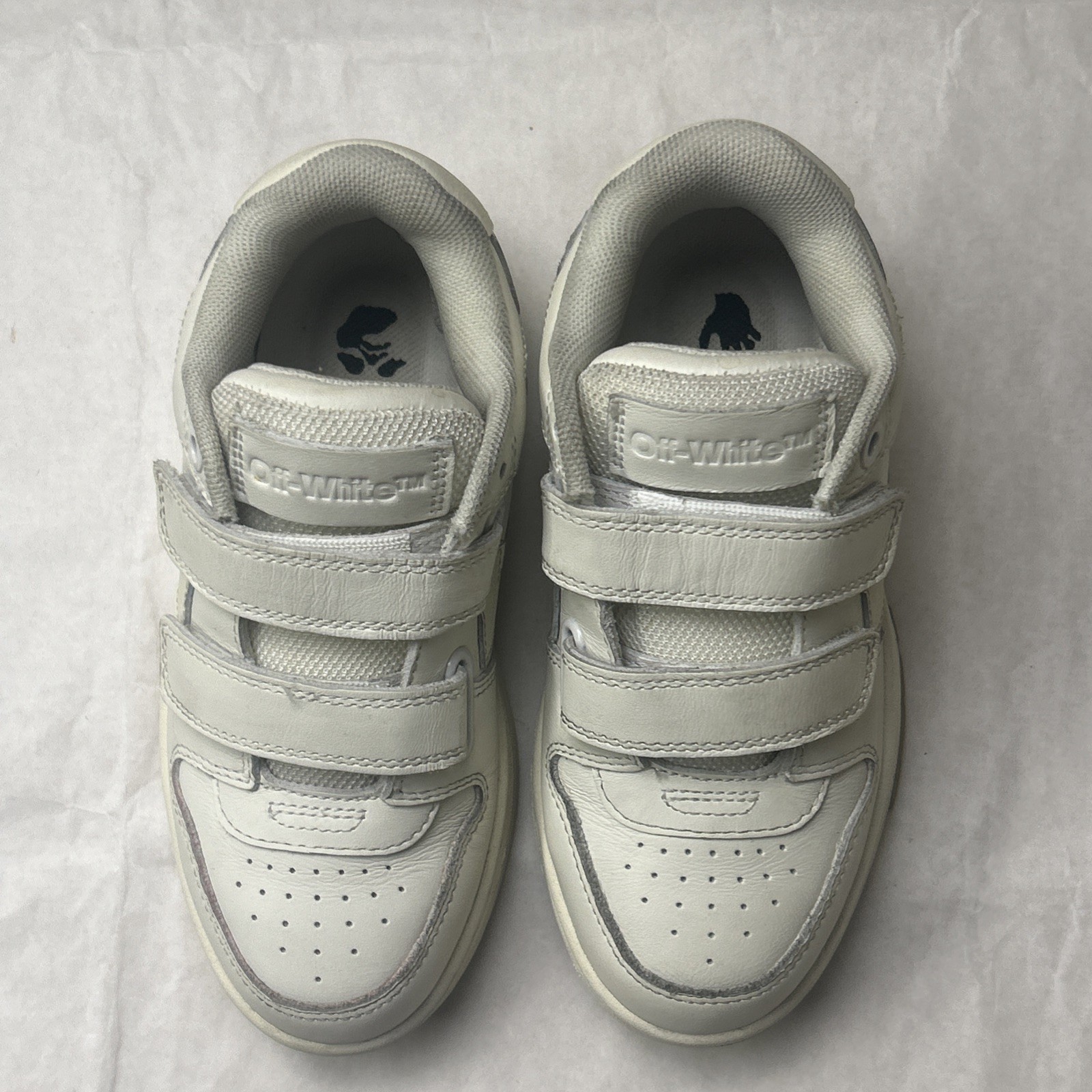 Off-White Kids OOO Strap Sneakers White Size 28 OBIA008F22LEA001010 thumbnail 6