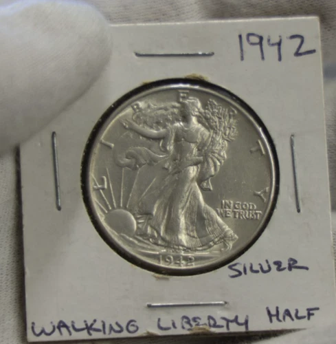 1942 US Walking Liberty Half 50c XF/AU