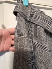 Topshop Womens Cotton Blend Plaid High-Rise Tapered Pants Gray Size 8 — photo 3