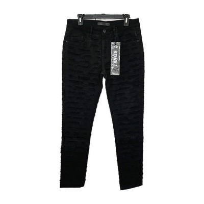 KDNK Black Skinny jeans with ripped details Men's Size 32 NEW