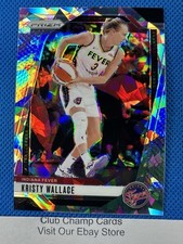 2024 #133 Kristy Wallace Panini Prizm WNBA Cracked Ice Prizm Fever