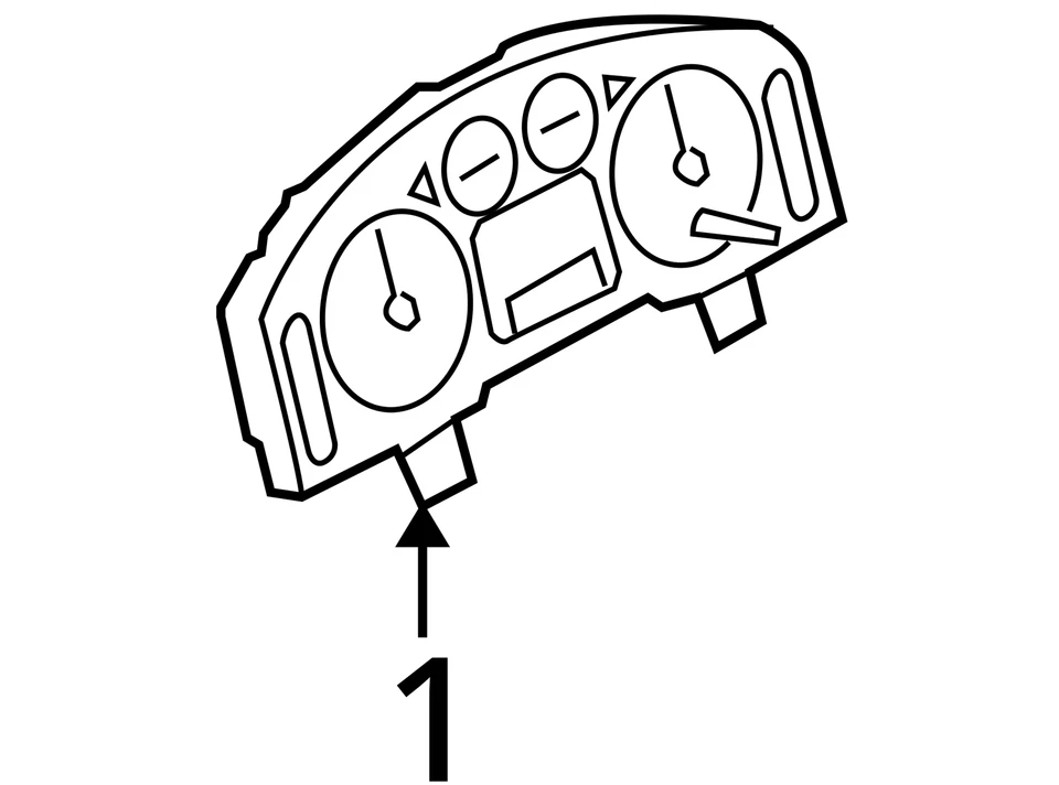 Cuadro de instrumentos velocímetro Ford Taurus 2008-2008 medidores F9EED Foto 4 de 4