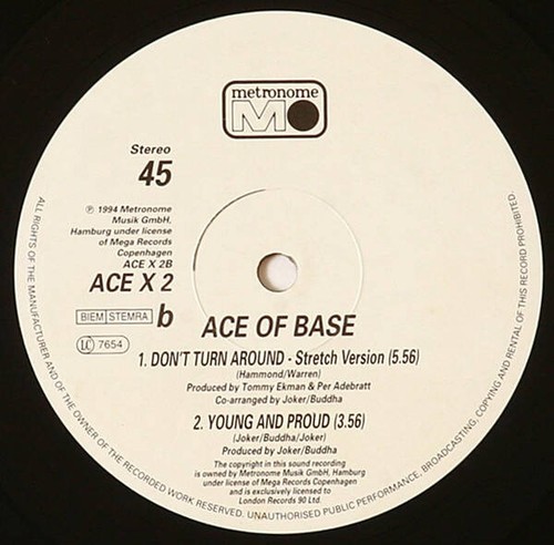 Ace Of Base - Don't Turn Around (The Aswad Mix) (VINYL) - Picture 4 of 4