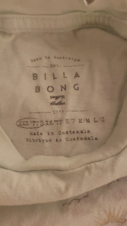 Billabong Graphic Tshirt Kids XXS Green Preloved Good - Image 3 of 3