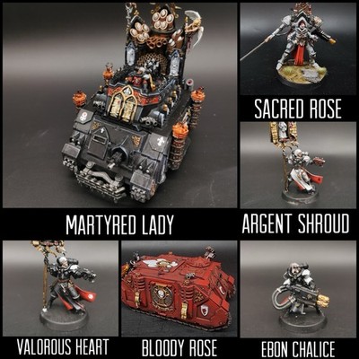 Warhammer 40k Painting Commission Adepta Sororitas Battle Sisters Squad