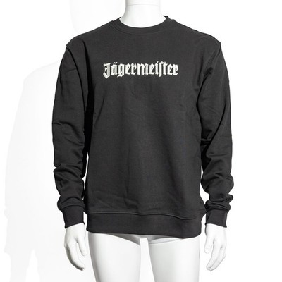 Jägermeister Likör Pullover Sweater Schwarz Crewneck Black Größe S
