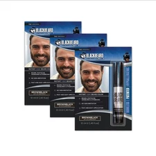Blackbeard for Men Instant Beard Color – Beard Dye Alternative – 12ml / 3 pk