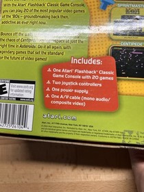 Atari Flashback Classic Game Console 7800 2 Controllers - New With 20 Games