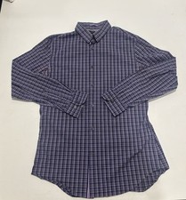 Banana Republic Men  s Multicolor Check Slim Fit Button Down Shirt Size M
