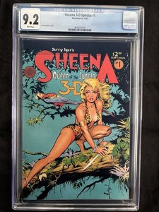 Sheena 3-D Special #1 CGC Graded 9.2 Dave Stevens Cover 1985 With 3D Glasses