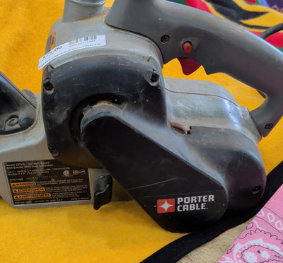 PORTER-CABLE 352VS Corded Belt Sander, Gray/Black, 120V, Dust Collection