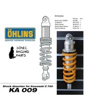 KA 009 MONO AMMORTIZZATORE POSTERIORE OHLINS KAWASAKI Z750 - 2007 2008
