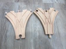 Wooden Railway 3 WAY SWITCH TRACK TRIPLE SPLIT for Thomas Tank Trains, Brio  