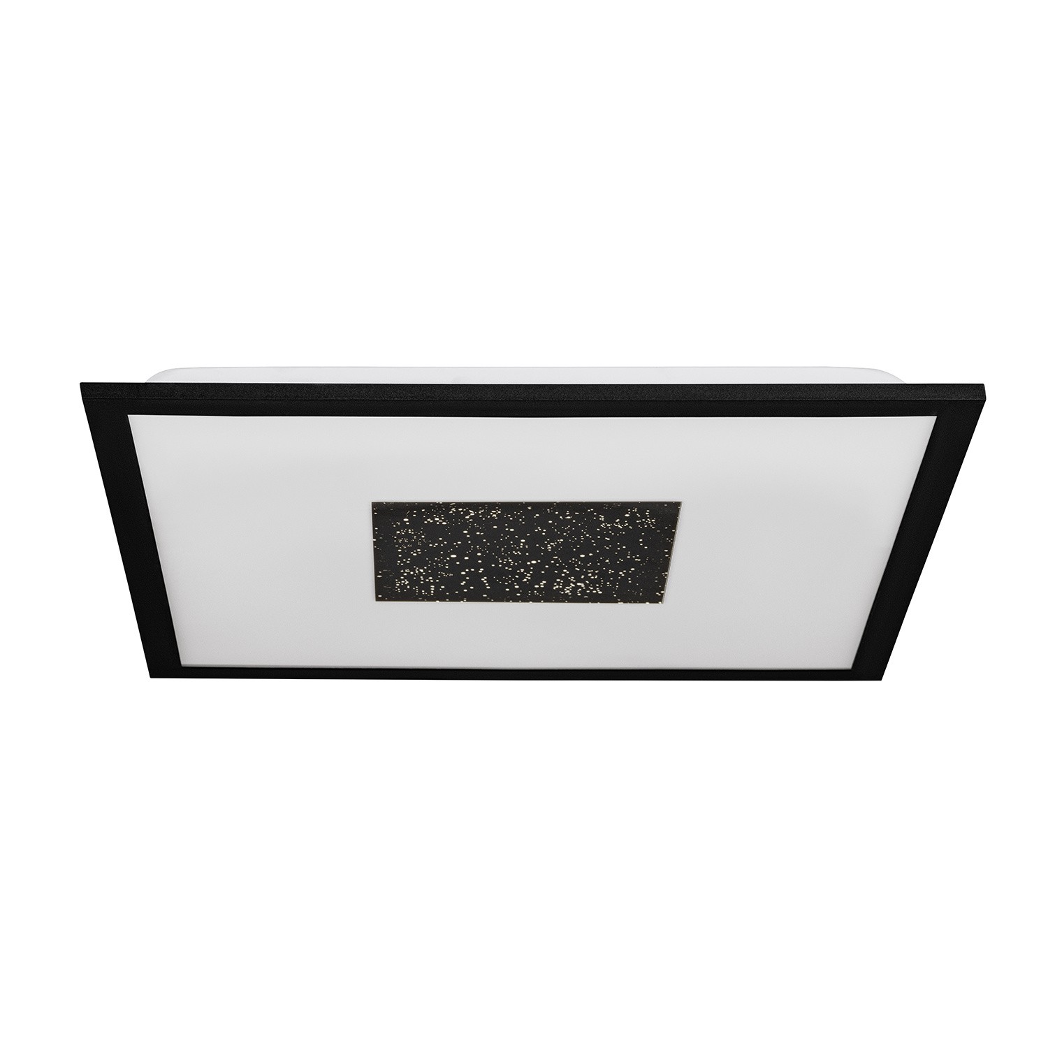 Plafoniera Contemporanea Marmorata Alluminio Nero Luce Led Integrato 19W