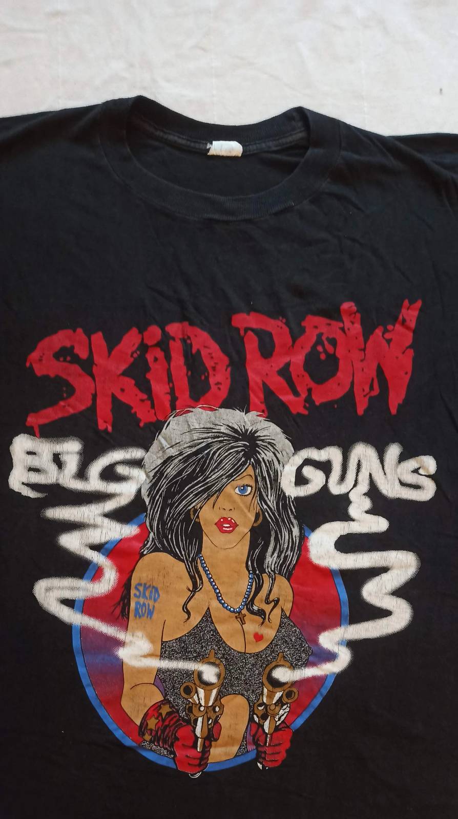 New Skid Row Vintage Heavy Black Unisex  Shirt S034
