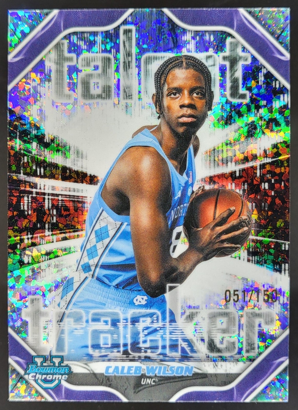 2025-26 Bowman Caleb Wilson Talent Tracker Mini Diamond Refractor /150 DD5