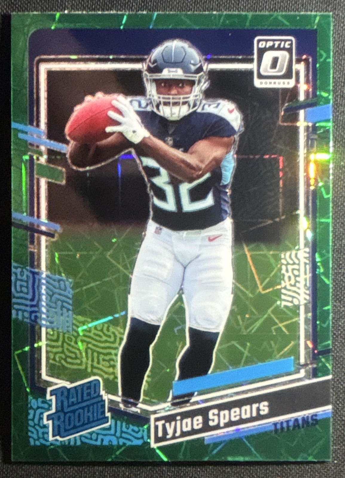 2023 Panini Donruss Optic Tyjae Spears #297 Green Velocity Prizm RC Rated Rookie