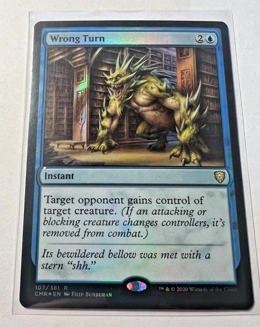 Wrong Turn Foil R 107 (Commander Legends) MTG Near Mint