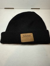 TIMBERLAND knitted black beanie hat