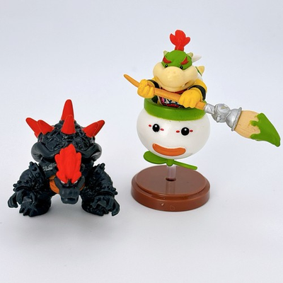 #ad #ad Super Mario Bowser Jr Fury Bowser Choco Egg Figure Set Furuta Japan Gacha Rare $31.88