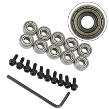 10Pcs Router Bits Top Mounted Ball Bearings Guide for Router Bit Bearing 12.7mm