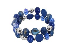 Stackable Beaded Bracelet for Women Multilayered Colorful Cute Turquoise Crystal