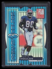 1999 Donruss Elite Primary Colors Die Cuts Blue 34 Eric Moulds 28/50