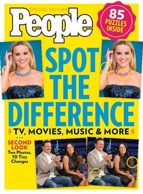 Magazine - People - Spot The Difference TV, Movies, Music & More - 85 Puzzles