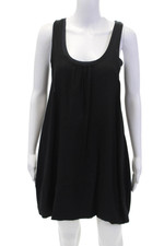 Marc By Marc Jacobs Womens Silk Scoop Neck Sleeveless Mini Dress Black Size XS