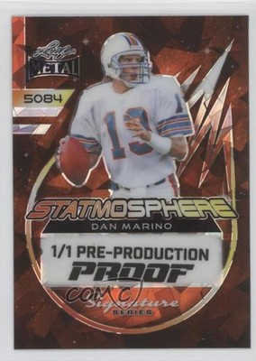 2024 Leaf Metal Signature Series Statmosphere 1/1 Dan Marino #ST-DM1 HOF o7m