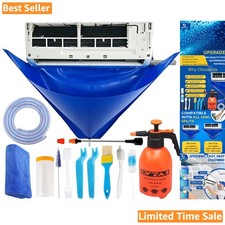 Waterproof PVC AC Cleaning Kit - 13 Tools 2L High Pressure Sprayer Included