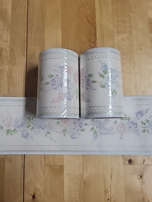  2X A.S. CREATION WALLPAPER  !!BORDER !! FLOWERS SEALED 16.4 FT PER ROLL