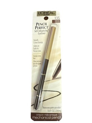 L'OREAL PARIS PENCIL PERFECT SELF-ADVANCING EYELINER #135 COCOA