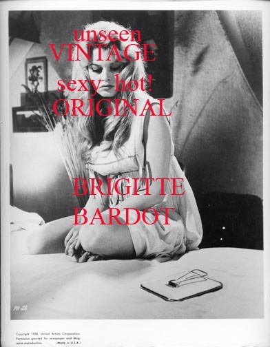 Brigitte Bardot Sexy Busty La Parisienne Unseen Vint Orig Sensual Nighty Photo!