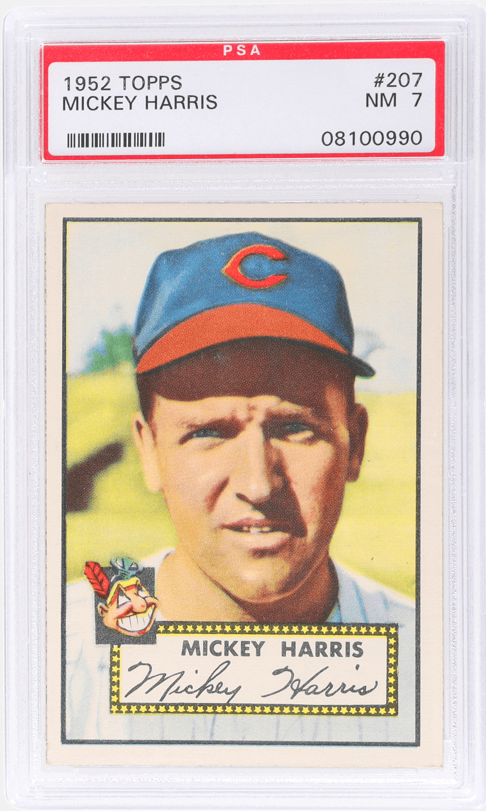 1952 Topps Mickey Harris #207 PSA 7