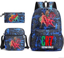 Ronaldo School Backpack Set 3 Piece Cartable Trousse CR7 Polyester Polyamide