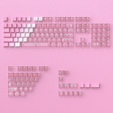 Anime Keycap Set 115-Key Pink PBT Dye-Sub PC ...